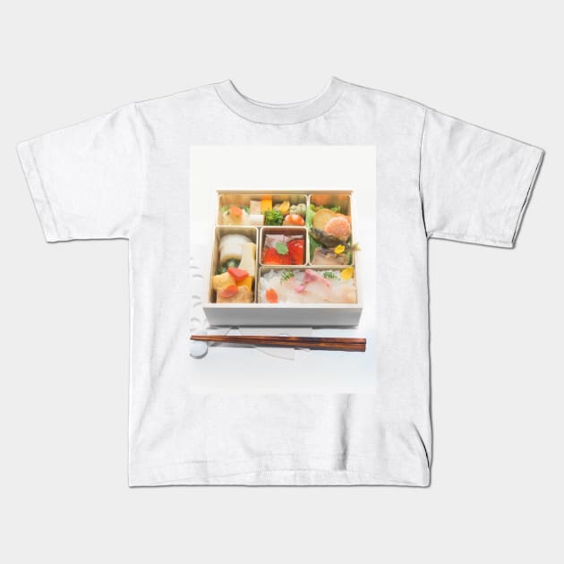 Sakura Blossom Bento Box Kids T-Shirt by va103